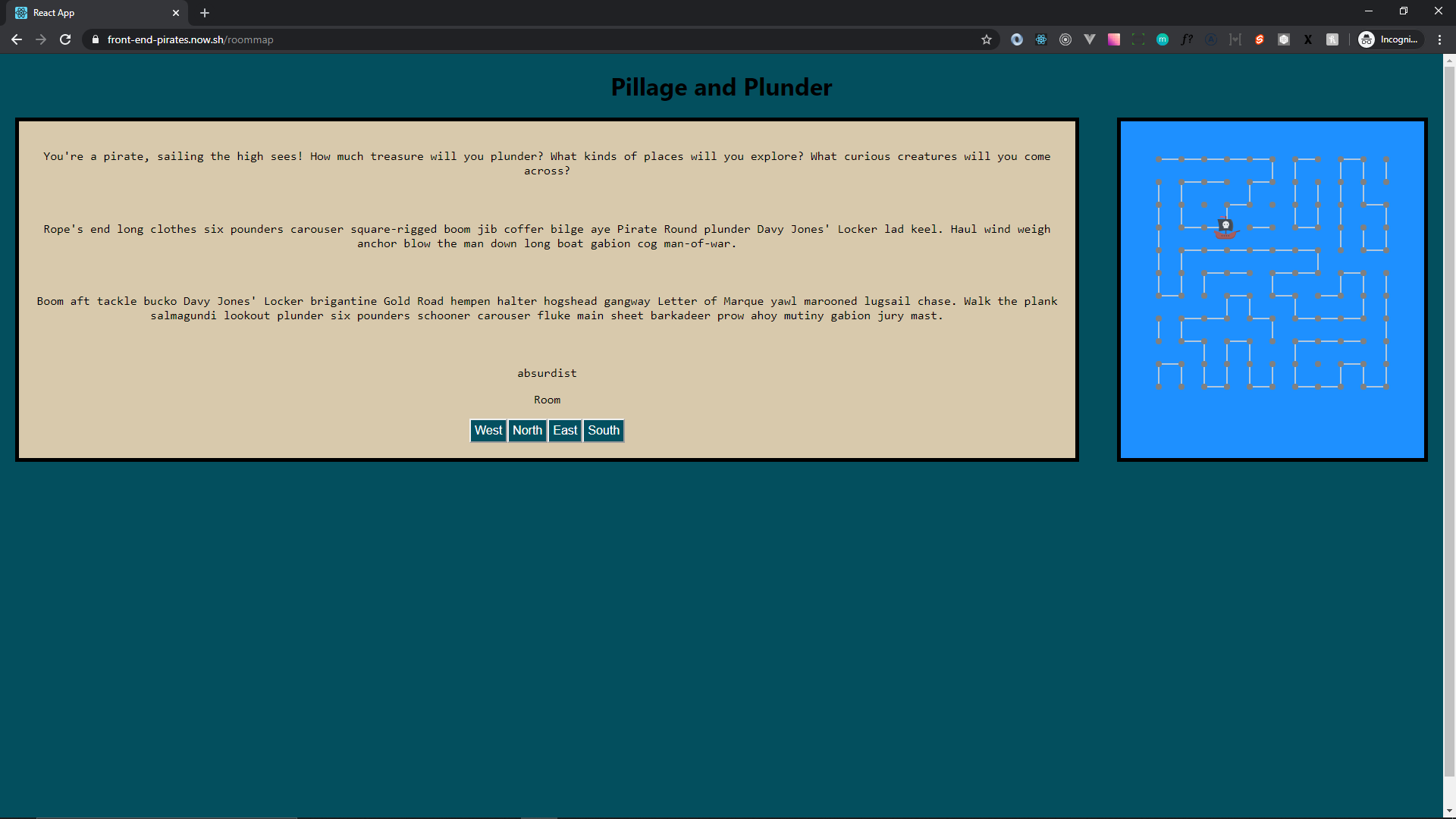 Pillage and Plunder Game